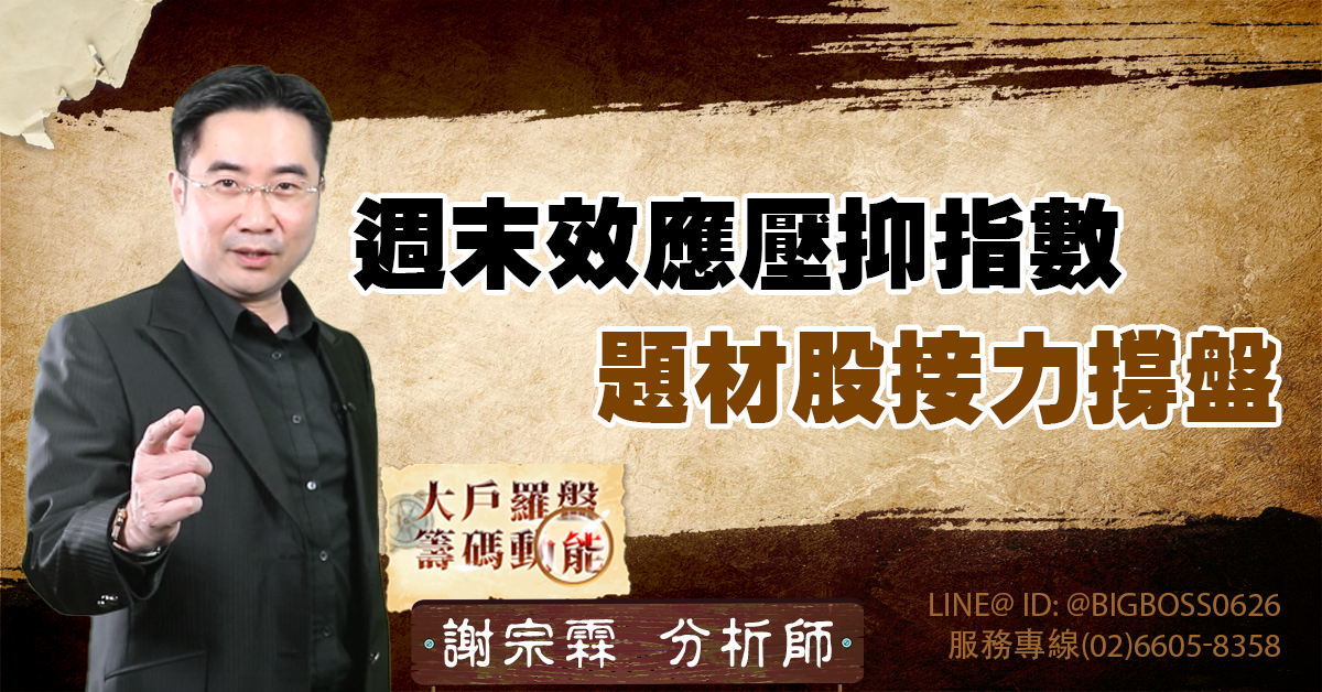 週末效應壓抑指數，題材股接力撐盤 (圖)