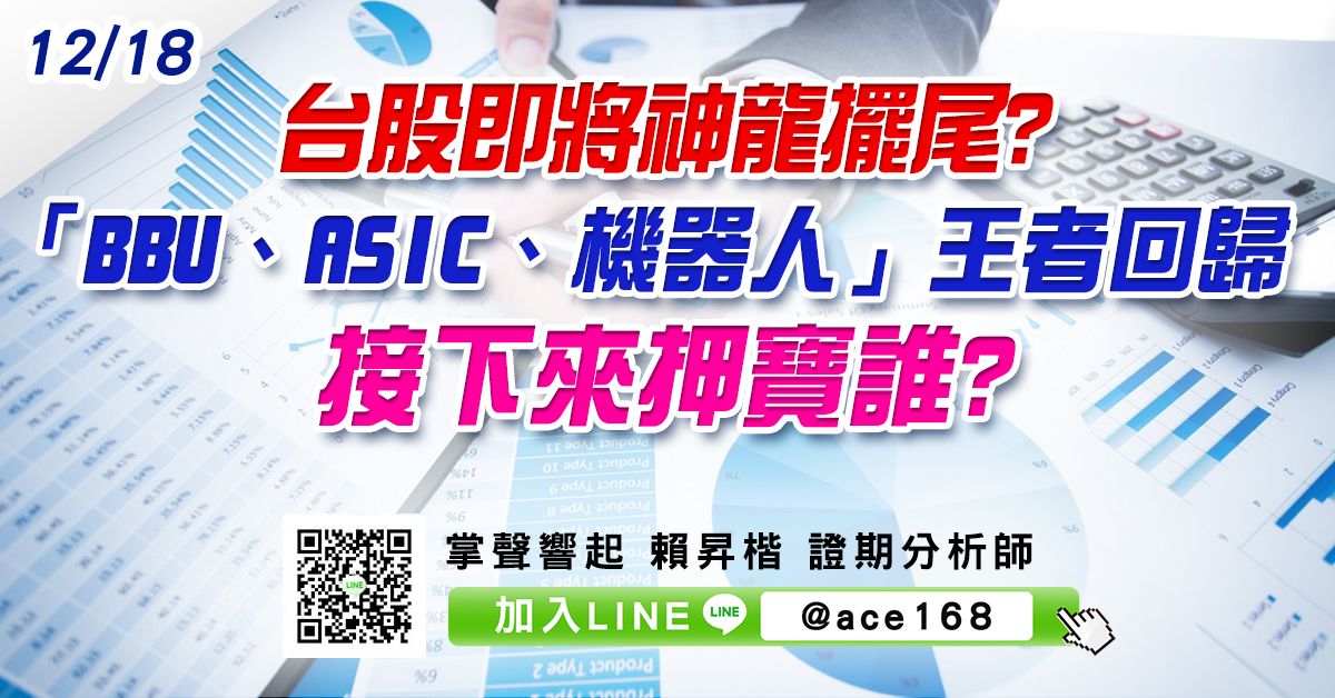 台股即將神龍擺尾? 「BBU、ASIC、機器人」王者回歸 接下來押寶誰? (圖)