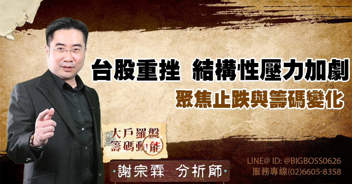 台股重挫：結構性壓力加劇，聚焦止跌與籌碼變化 (圖)