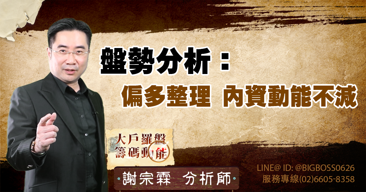 盤勢分析：偏多整理，內資動能不減 (圖)