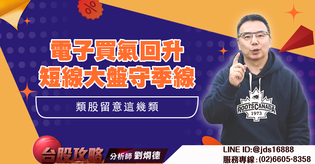 電子買氣回升 短線大盤守季線 類股留意這幾類 (圖)