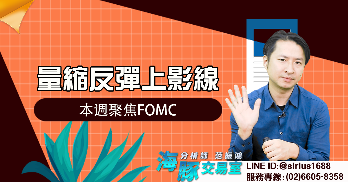 量縮反彈上影線 本週聚焦FOMC (圖)
