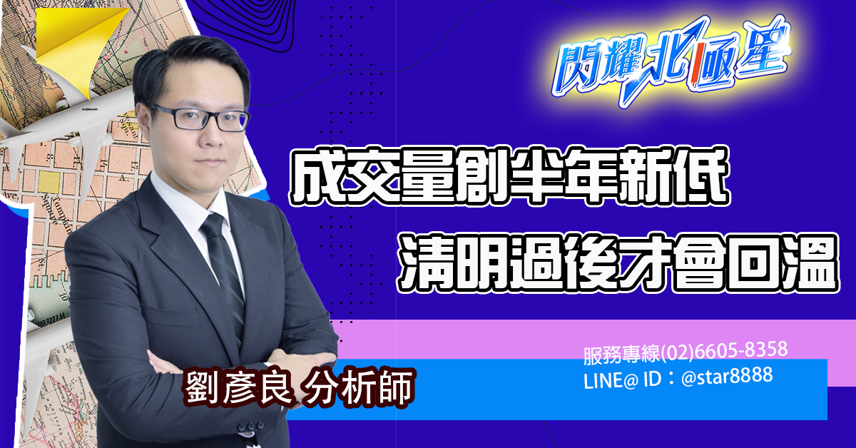 成交量創半年新低 清明過後才會回溫 (圖)