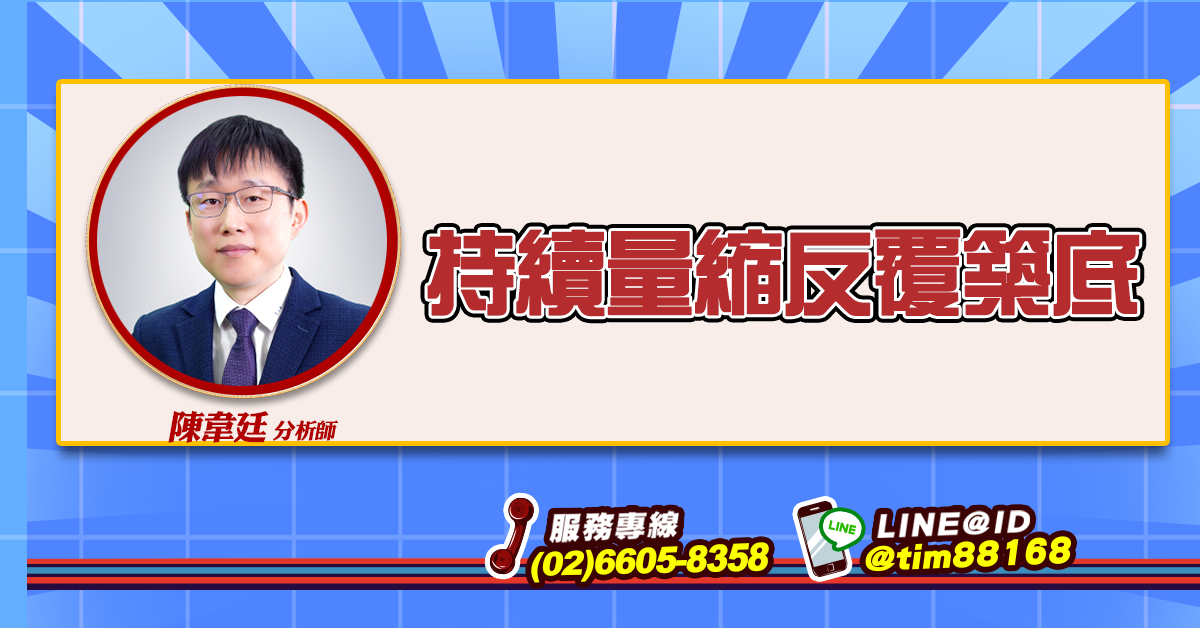 持續量縮反覆築底 (圖)