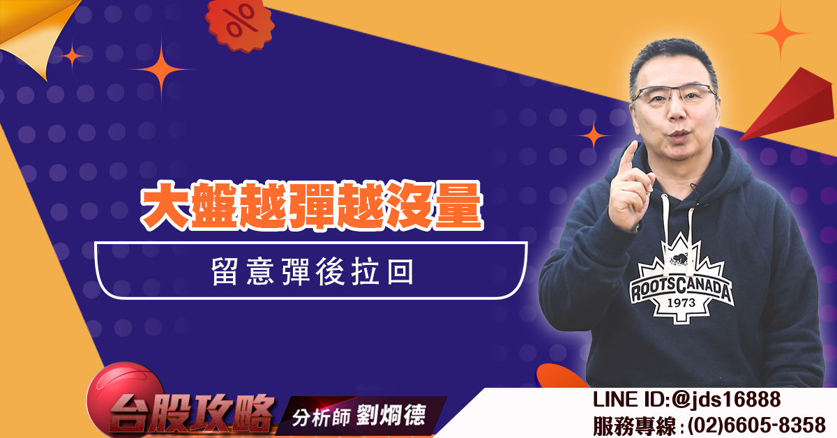 大盤越彈越沒量 留意彈後拉回 (圖)