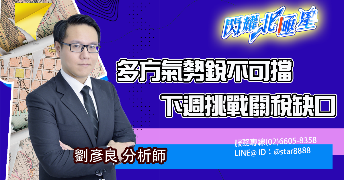 多方氣勢銳不可擋,下週挑戰關稅缺口 (圖)