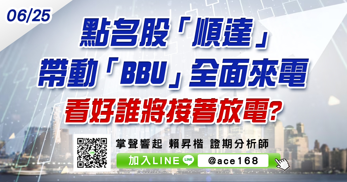 點名股「順達」帶動「BBU」全面來電 看好誰將接著放電? (圖)