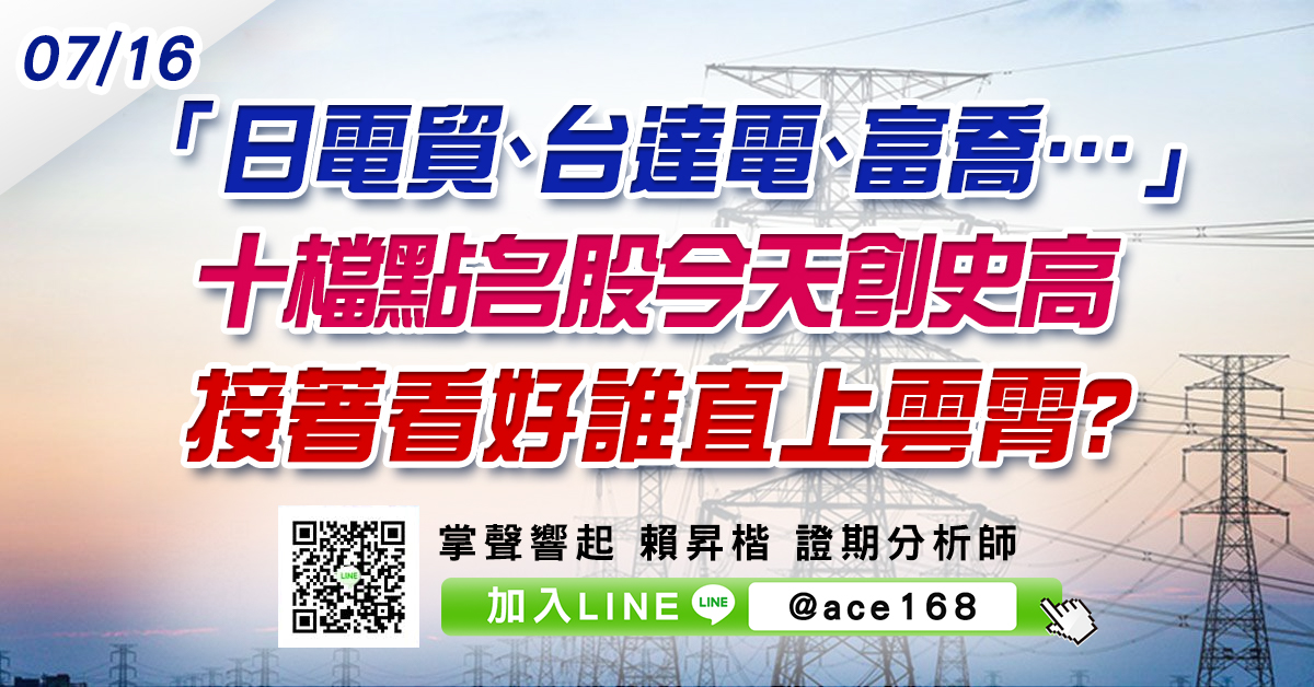 「日電貿、台達電、富喬…」十檔點名股今天創史高 接著看好誰直上雲霄? (圖)