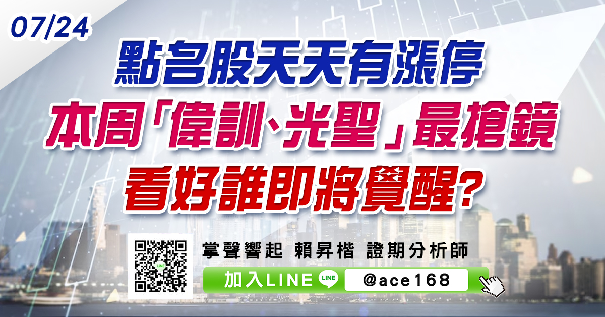 點名股天天有漲停 本周「偉訓、光聖」最搶鏡 看好誰即將覺醒? (圖)