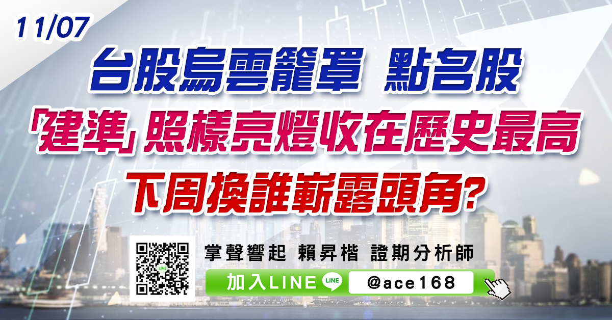 台股烏雲籠罩 點名股「建準」照樣亮燈收在歷史最高 下周換誰嶄露頭角? (圖)