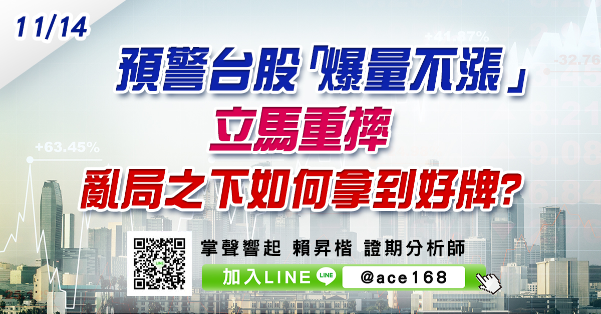 預警台股「爆量不漲」立馬重摔 亂局之下如何拿到好牌? (圖)