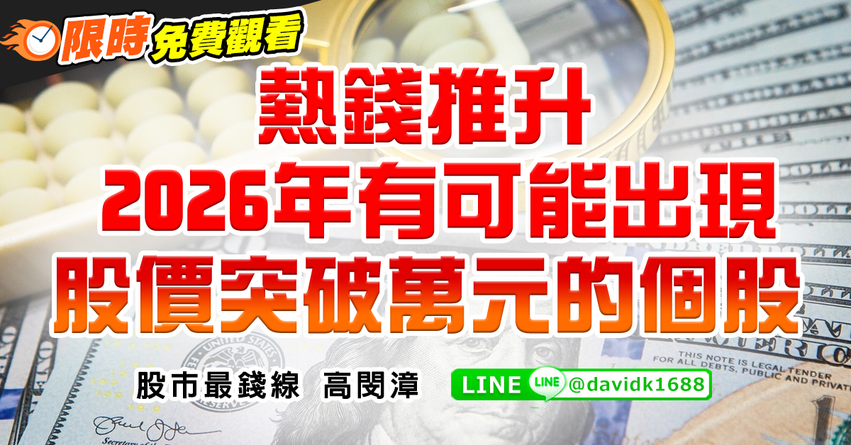 熱錢推升，2026年有可能出現股價突破萬元的個股