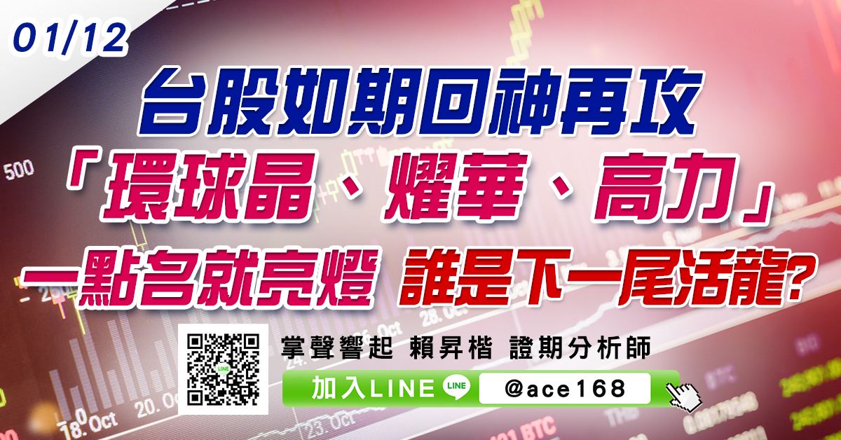 台股如期回神再攻 「環球晶、燿華、高力」一點名就亮燈 誰是下一尾活龍? (圖)