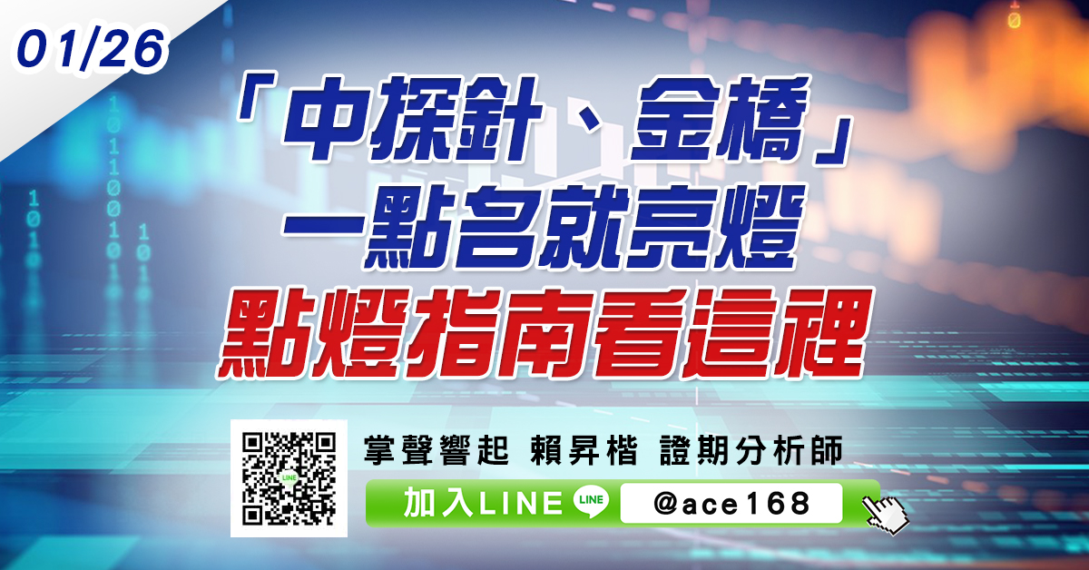 「中探針、金橋」一點名就亮燈 點燈指南看這裡 (圖)