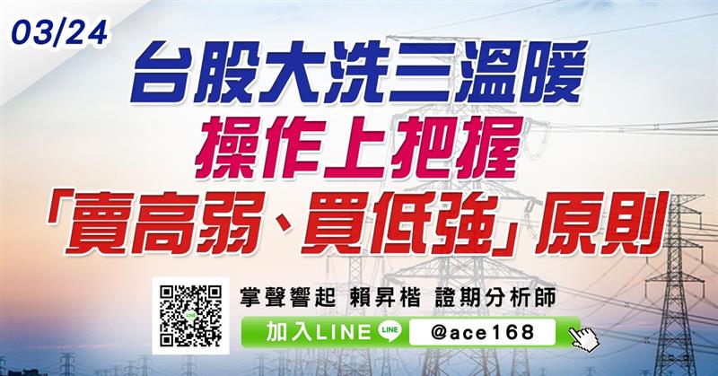 台股大洗三溫暖 操作上把握「賣高弱、買低強」原則 (圖)