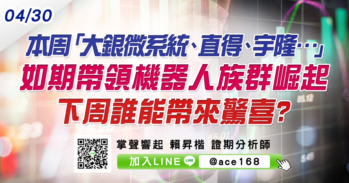 本周「大銀微系統、直得、宇隆…」如期帶領機器人族群崛起 下周誰能帶來驚喜? (圖)