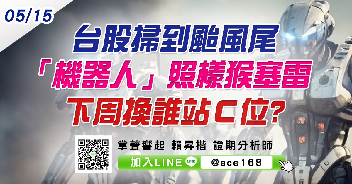 台股掃到颱風尾 「機器人」照樣猴塞雷 下周換誰站Ｃ位? (圖)