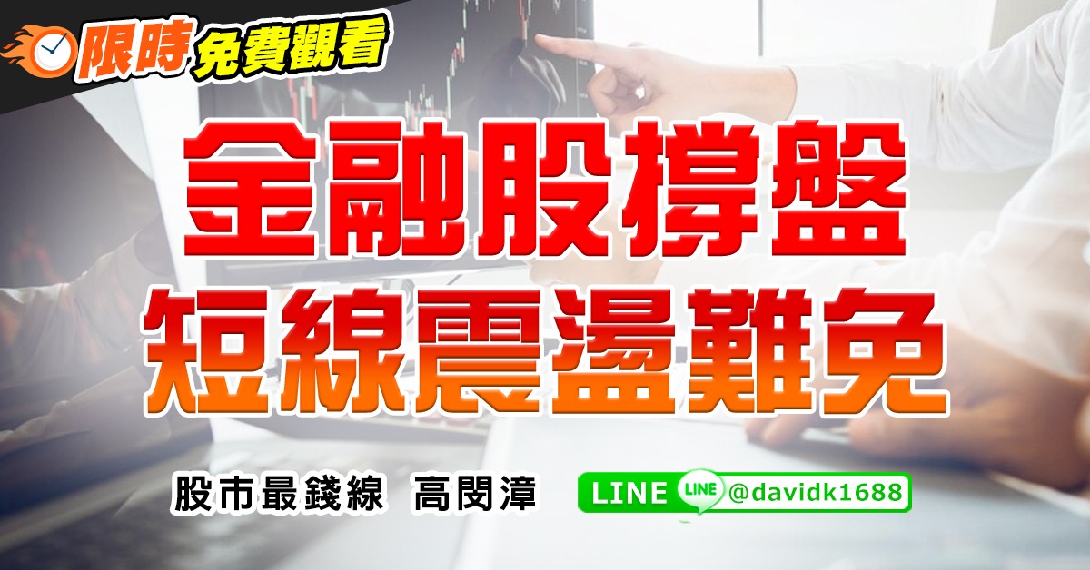 金融股撐盤，短線震盪難免