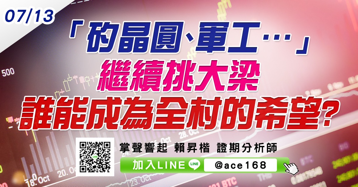 「矽晶圓、軍工…」繼續挑大梁 誰能成為全村的希望? (圖)