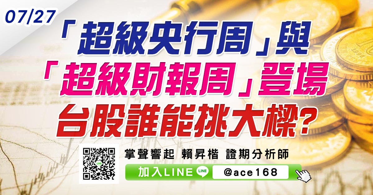 「超級央行周」與「超級財報周」登場 台股誰能挑大樑? (圖)