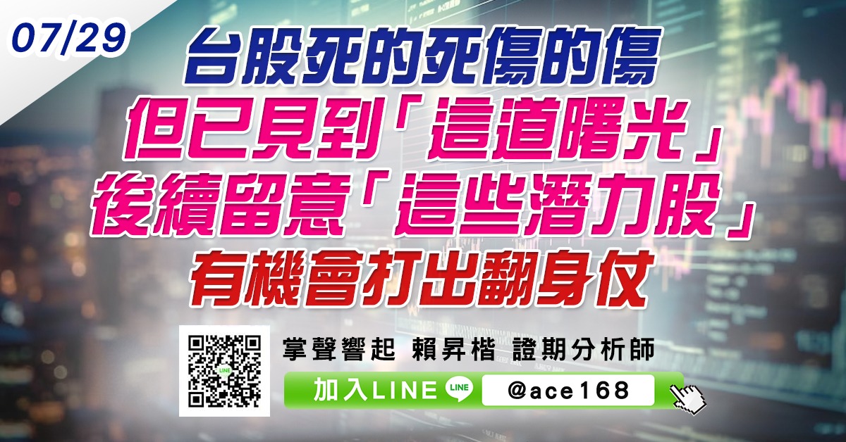 台股死的死傷的傷 但已見到「這道曙光」後續留意「這些潛力股」有機會打出翻身仗 (圖)