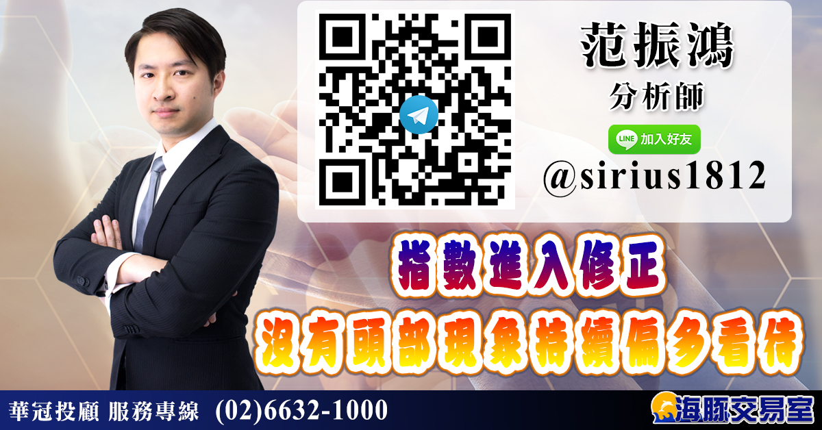 指數進入修正 	沒有頭部現象持續偏多看待 (圖)