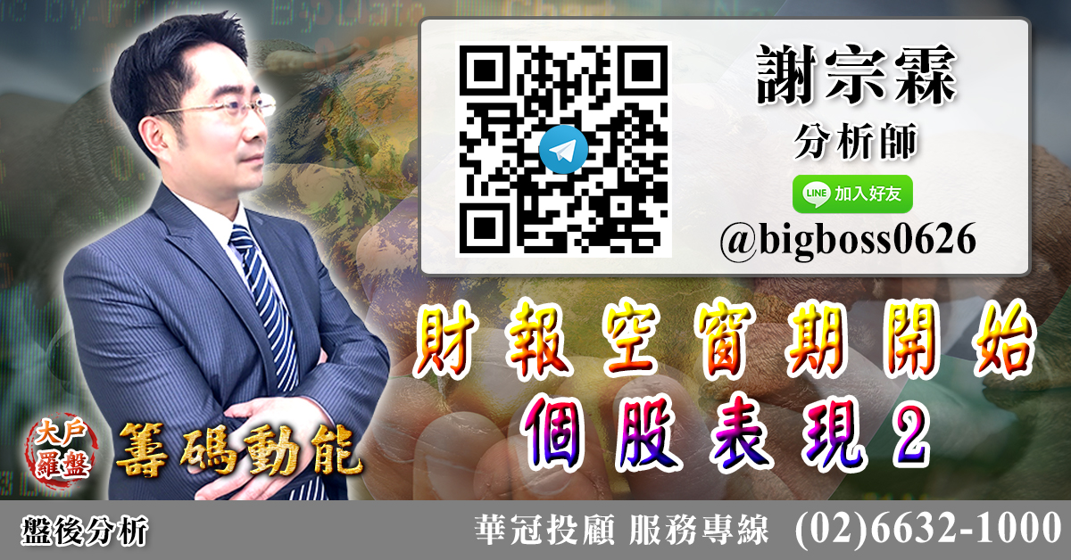 財報空窗期開始 個股表現2 (圖)